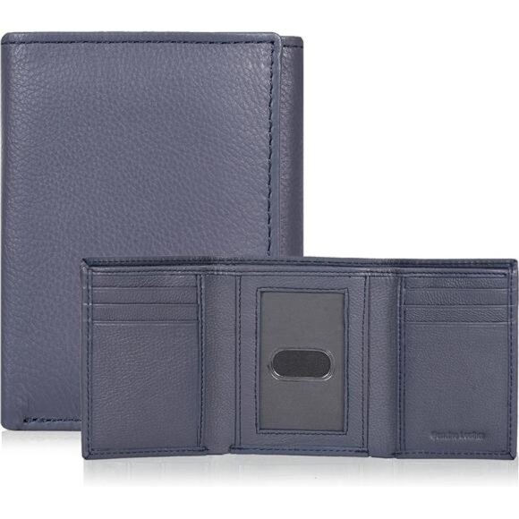 Slim Wallets for Men Blue